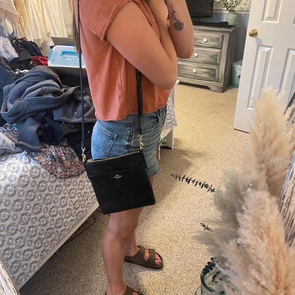 Coach Black Crossgrain Leather Purse - Picture 6 of 6